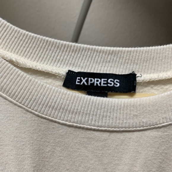 Short Puffer Sleeve Fleece Sweatshirt - Picture 6 of 6